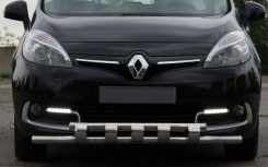 Передня дуга ST015 (нерж.) для Renault Scenic/Grand 2009-2016 