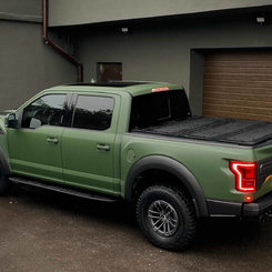 Алюмінієва кришка трьохсекційна (чорна) на кузов для Toyota Tacoma