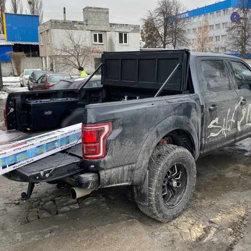 Алюмінієва кришка трьохсекційна (чорна) на кузов для Toyota Tacoma