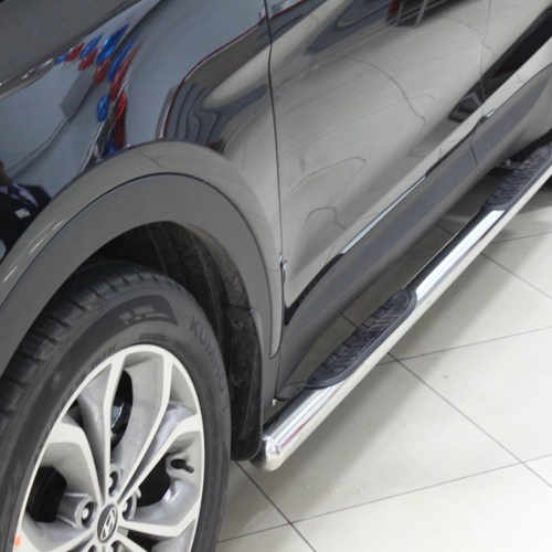 Пороги труба (чорний метал) Outlander 2012-2021