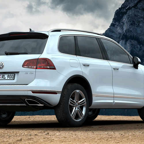 Бризковики задні Volkswagen Touareg R-line 2015-2018, (2шт.)
