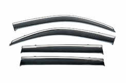 Вітровики Volkswagen Tiguan Європа 2016-2024, з хром окантовкою 4шт.