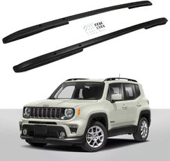 Рейлінги на дах Jeep Renegade, чорні (2 шт)