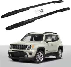 Рейлинги на крышу Jeep Renegade черные (2 шт)