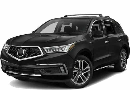 Перемички на рейлінги Acura MDX 2015-2020 OEM Чорні
