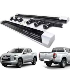 Бічні пороги підніжки Mitsubishi L200 2006-2024 OEM V2
