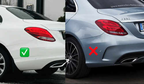 Бризковики Mercedes-Benz C-class W205 2015-2020, (4шт.) Benke