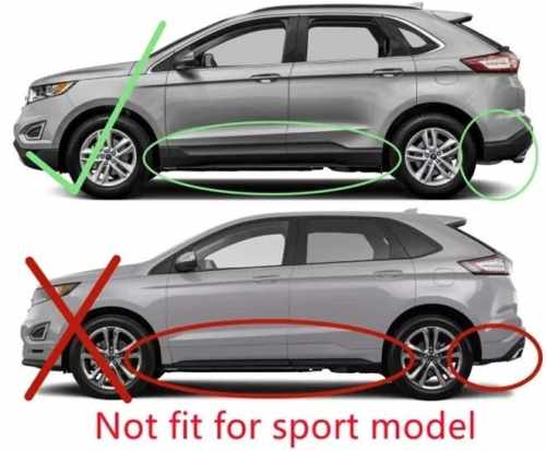Бризковики передні Ford Edge 2015-2024, (2шт.)