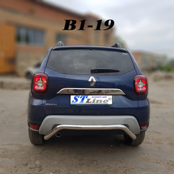 Захист заднього бампера підкова для Renault Duster 2018+