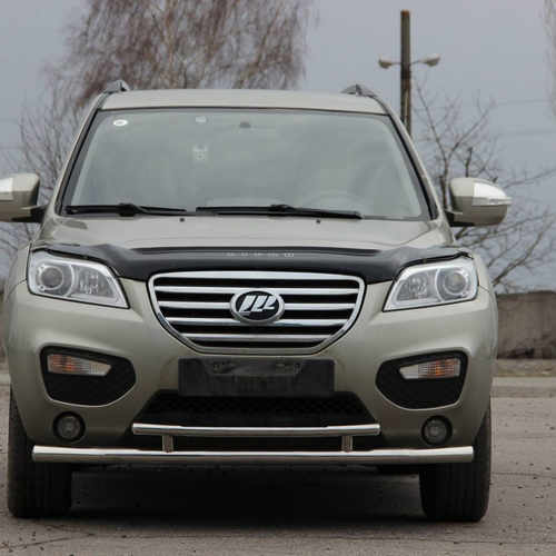 Захист переднього бампера подвійний для Lifan X 2011+