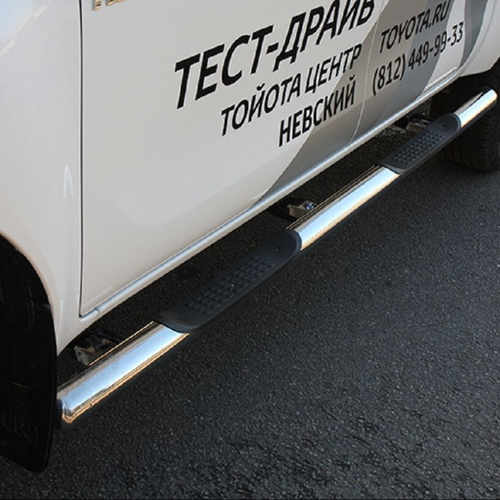 Пороги бічна труба нержавіюча сталь для Toyota Hilux 2016+