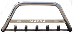 Кенгурятник з написом і грилем D51 для Mazda BT-50 2006-2012 (WT004)