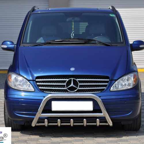 Кенгурятник з перемичкою і грилем D60 для Mercedes Vito 2010-2015