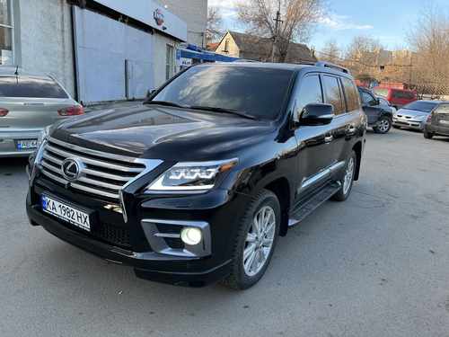 Рестайлінгові замінні кришки з поворотами Toyota LC 200 2007-2011 / Lexus LX 570 2007-2011 модель Lexus LX 2012+ колір білий перламутр