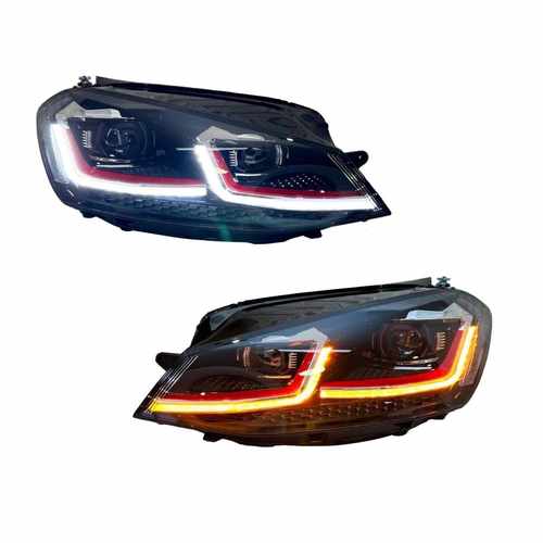 Передні фари FULL LED для Golf 7 2012-2017 стиль GTI