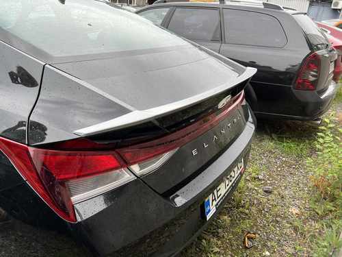 Спойлер лип Hyundai Elantra CN7 21+ ABS пластик під фарбування