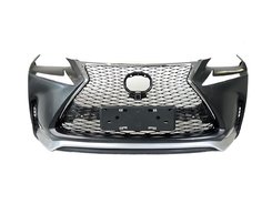 Бампер передний F-Sport Lexus NX 2014-2016 (бампер, юбка, решетка, хром)
