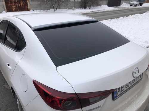 Козирок на скло Mazda 3 sedan 2013-2021 ABS пластик під фарбування