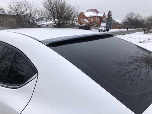 Козирок на скло Mazda 3 sedan 2013-2021 ABS пластик під фарбування