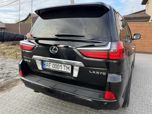 Спойлер WALD Lexus LX 450D / 570 2015-2022 ABS пластик, колір чорний