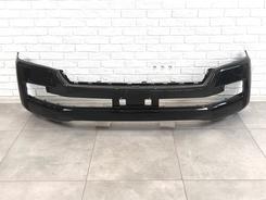 Бампер передний Toyota Land Cruiser 200 2015-2022, цвет черный