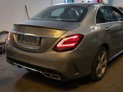 Задние LED фонари рестайлинг 2019+ для Mercedes-Benz C-class W205 2015-2021 4шт.