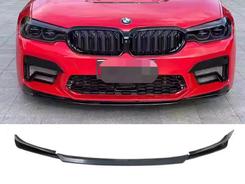 Накладка переднього бампера Competition style BMW 5 series G30 G31 ТІЛЬКИ ДОБАМПЕРА В СТИЛІ M5 F90 LCI 2020, чорний глянець