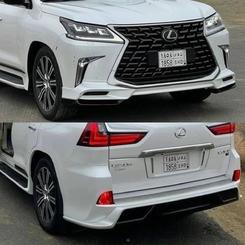 Обвес комплект SAMURAI 2020+  Lexus LX 570 450d 2015-2022 ABS пластик, цвет белый