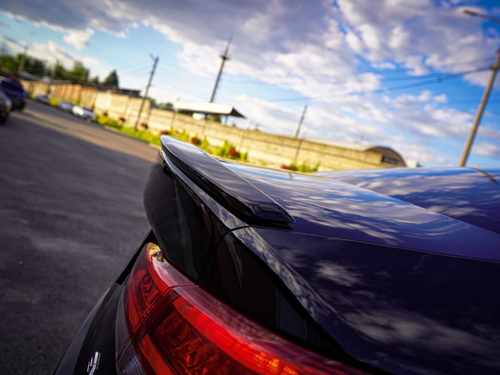 Спойлер лип Kia Optima 2016 - ABS пластик, колір чорний глянець