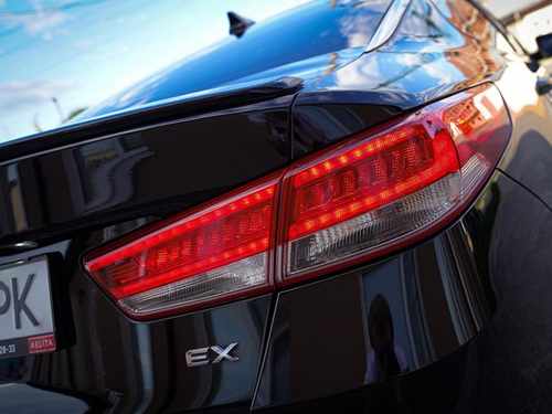 Спойлер лип Kia Optima 2016 - ABS пластик, колір чорний глянець