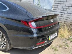 Спойлер лип Hyundai Sonata DN 2020- ABS пластик, колір чорний глянець