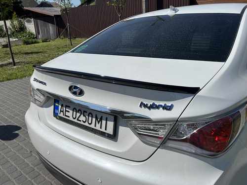 Спойлер лип Hyundai Sonata YF 2010-2015 ABS пластик, колір чорний глянець
