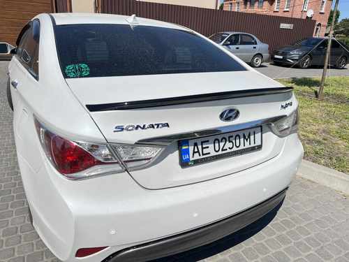 Спойлер лип Hyundai Sonata YF 2010-2015 ABS пластик, колір чорний глянець