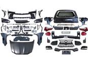 Комплект рестайлінгу Lexus LX 570 2008-2015 в 2016-2022 З ЗАМІНОЙ ЛЯДИ ТА ЗАДНИХ КРИЛІВ