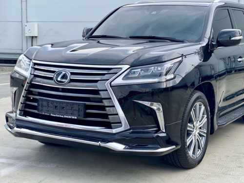 Обвіс тюнінг переднього бампера Lexus LX 570 2015-2022 колір чорний 202