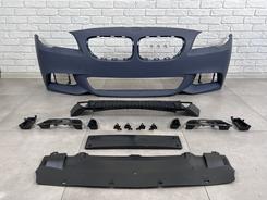 Передній бампер у зборі M Paket BMW 5 Series F10 F11 LCI 2014-2016 (під омивачі / без отворів під парктроніки)