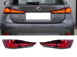 Задние фонари рестайлинг 2018+ для Lexus CT 2010-2021, комплект 4шт (для 2010-2017 подходят только с накладкой багажника рестайлинг)
