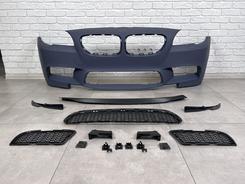 Передній бампер у зборі M5 стиль BMW 5 Series F10 F11 2010-2016 (під омивачі / без отворів під парктроніки)