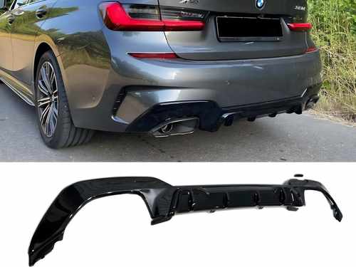 Дифузор накладка заднього бампера Competition BMW 3 series G20 2018-2022