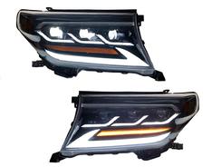 Фары Full LED 3 линзы Toyota Land Cruiser 200 2007-2015