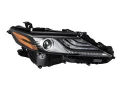 Led правая фара рестайлинг Toyota Camry 70 XLE / XSE USA 2021-2024 с желтым габаритом