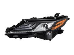 Led левая фара рестайлинг Toyota Camry 70 XLE / XSE USA 2021-2024 с желтым габаритом
