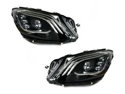 Фары Full LED рестайлинг 2018+  для Mercedes S-Class w222 2013-2017 2шт. комплектные с блоками