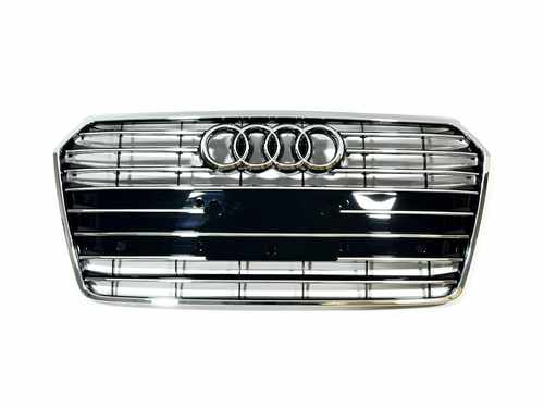 Решітка радіатора Audi A7 2014-2017 чорна з хромом