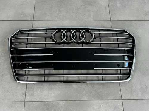 Решітка радіатора Audi A7 2014-2017 чорна з хромом