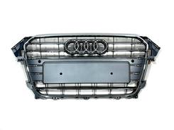 Решітка радіатора Audi A4 B8 2012-2015 сіра з хромом