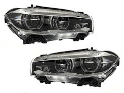 Фары Full LED BMW X5 F15 / X6 F16 2013-2018 комплетные с блоками 2шт., АПГРЕЙД КСЕНОН В LED