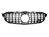 Решітка радіатора GT BLACK Mercedes C-Class W205 2014-2018 ПІД КАМЕРУ