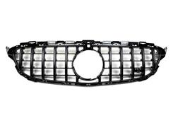 Решітка радіатора GT BLACK Mercedes C-Class W205 2014-2018 ПІД КАМЕРУ