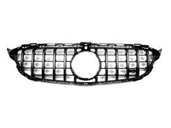 Решітка радіатора GT CHROME Mercedes C-Class W205 2014-2018 ПІД КАМЕРУ